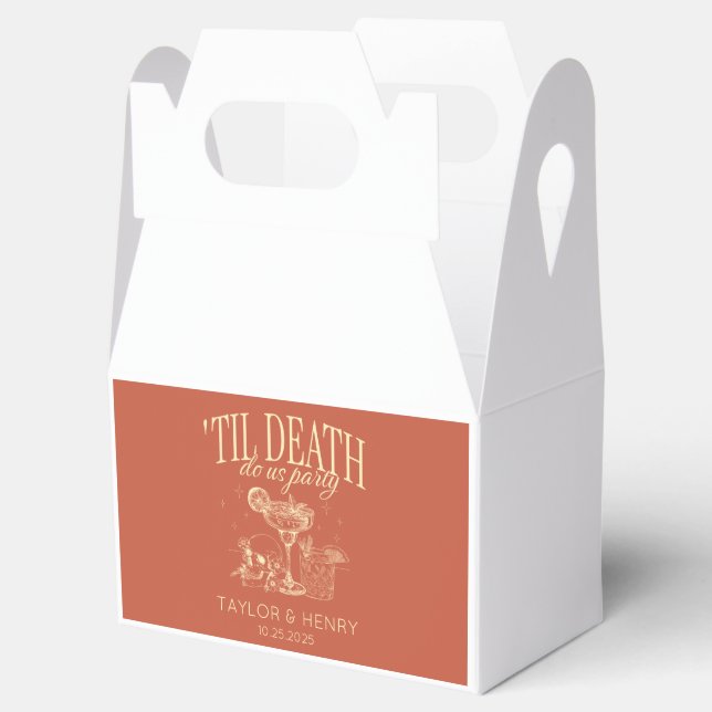 Caixinha De Lembrancinhas Até Morte, Casamento Personalizado Do Partido Nort (Aberto)