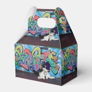 Caixinha De Lembrancinhas Atitude Cat.....Kitten e Grafite Wall