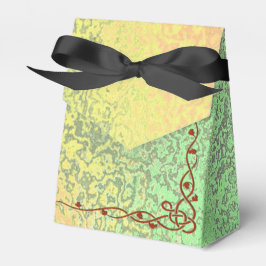 Caixinha De Lembrancinhas Autumn Shades of Green and Yellow Wedding Box