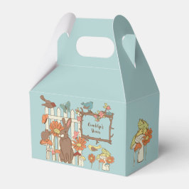 Caixinha De Lembrancinhas Aves e Animais bonito de Cottagecore Personalizado