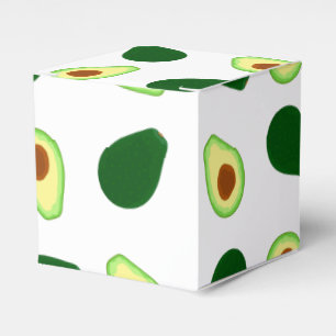 Caixinha De Lembrancinhas Avocado Pattern Impressão Favor Box