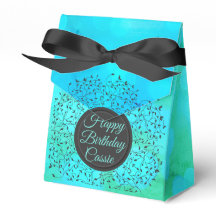 Azul Botânico Encantador Personalizado