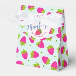 Caixinha De Lembrancinhas Azul de Morango