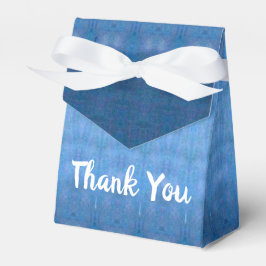 Caixinha De Lembrancinhas Azul escuro e claro