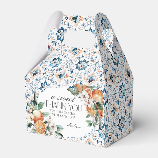 Caixinha De Lembrancinhas Azulejo da Toscana Italiano da Toscana Costeira (Frente)