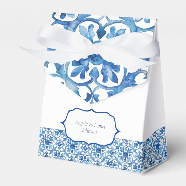 Caixinha De Lembrancinhas Azulejos de Limão da Costa Amalfi Itália (Frente)