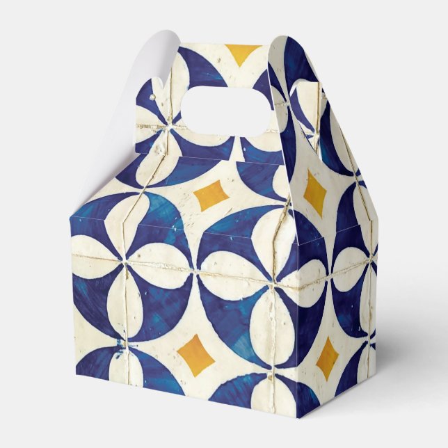 Caixinha De Lembrancinhas Azulejos Portugueses - Azulejo Pattern Design (Frente)