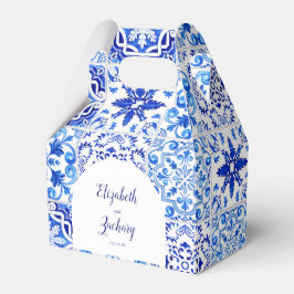 Caixinha De Lembrancinhas Azulejos Russos Portugueses Casamento Branco Azul