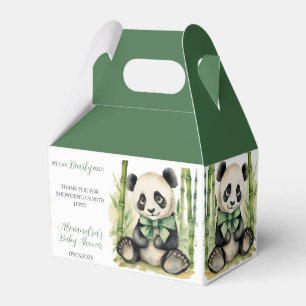 Caixinha De Lembrancinhas Baby Panda Bear Barly Chá de fraldas de Espera