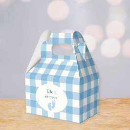Caixinha De Lembrancinhas Baby shower gifts - Blue square boxes