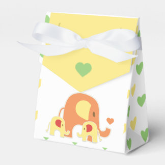 Caixinha De Lembrancinhas Baby Twins Elephant Shower Favor Box