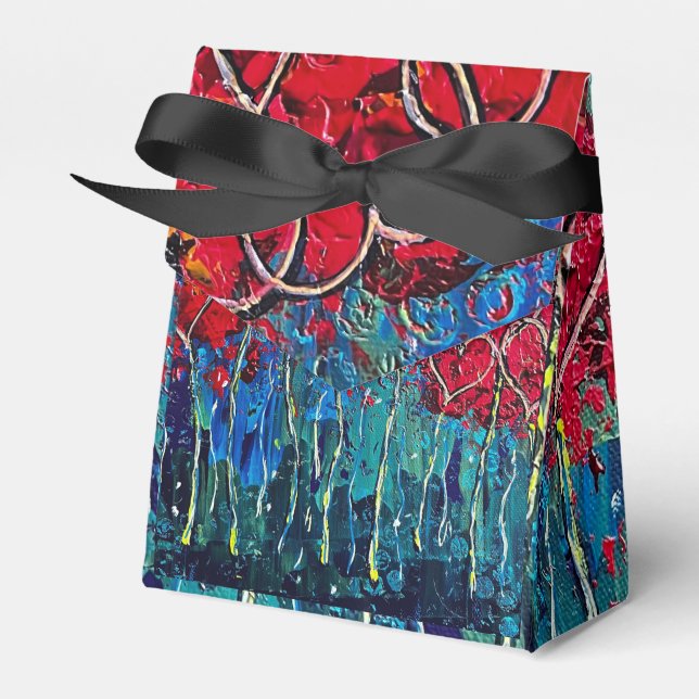 Caixinha De Lembrancinhas Bag de presentes para os corações (Frente)