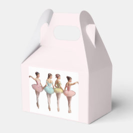 Caixinha De Lembrancinhas Bailarinas con tutús de colores suaves