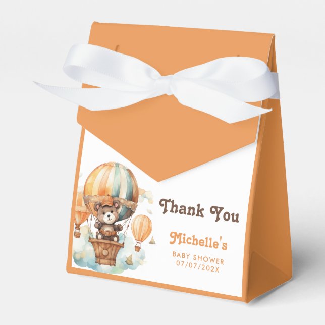 Caixinha De Lembrancinhas Bailes de Urso de Cores Russas Bonitas (Frente)