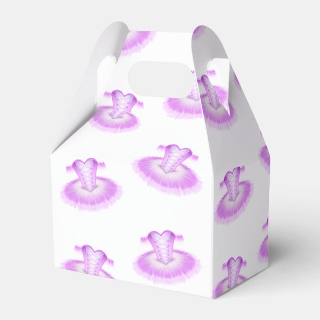 Caixinha De Lembrancinhas Balé Pink Dancer Birthday Tutu (Frente)