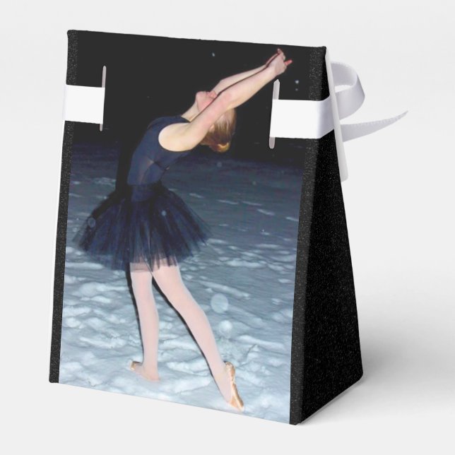 Caixinha De Lembrancinhas Ballerina na neve - (Verso)