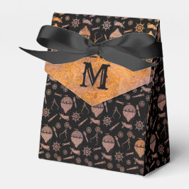 Caixinha De Lembrancinhas Balões Enferrujados Steampunk Monograma Personaliz