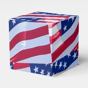 Caixinha De Lembrancinhas Bandeira Americana