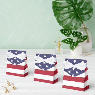 Caixinha De Lembrancinhas Bandeira Americana - Tent Favor Box