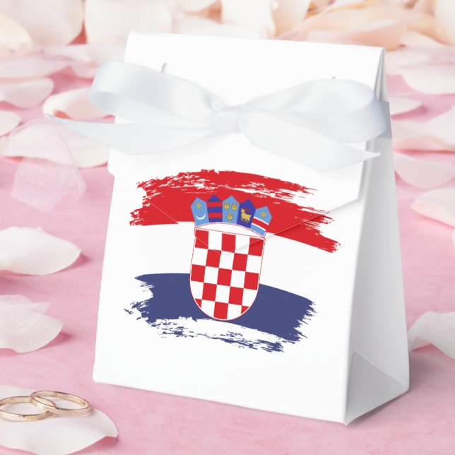 Caixinha De Lembrancinhas Bandeira da Croácia (Casamento)