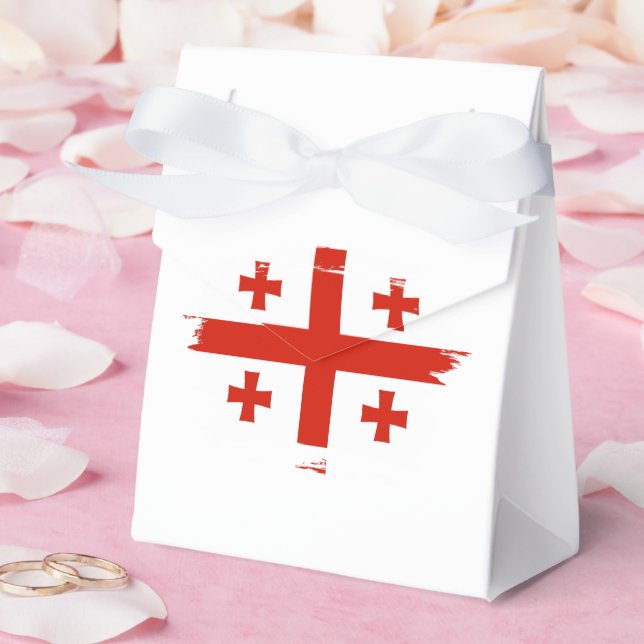 Caixinha De Lembrancinhas Bandeira da Geórgia (Casamento)