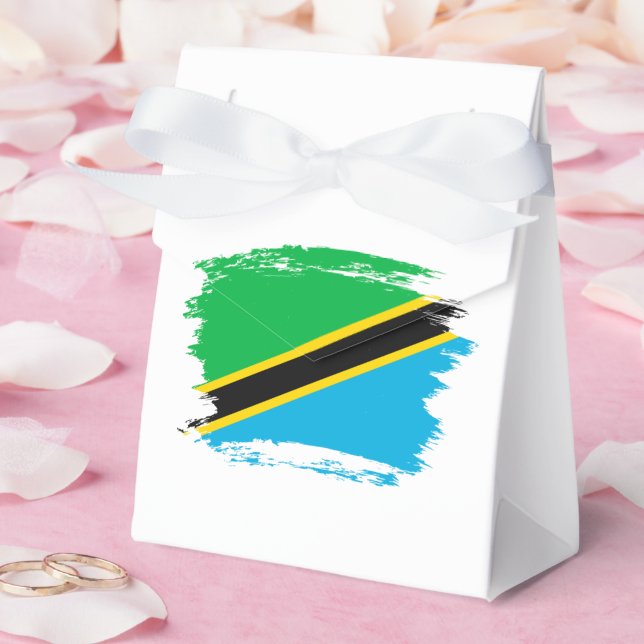 Caixinha De Lembrancinhas Bandeira da Tanzânia (Casamento)