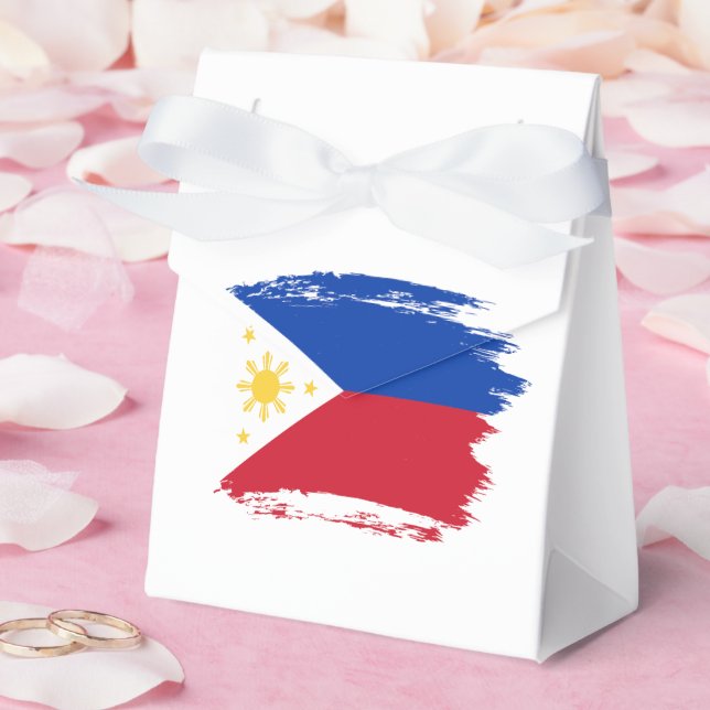 Caixinha De Lembrancinhas Bandeira das Filipinas (Casamento)