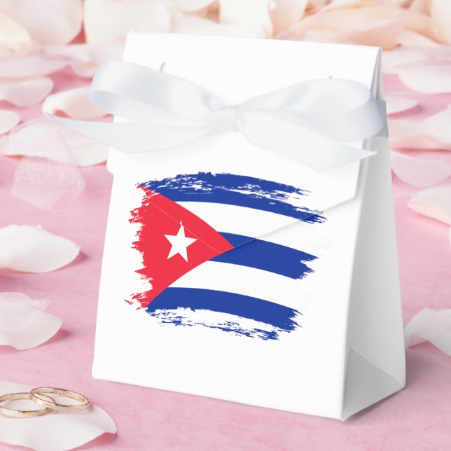 Caixinha De Lembrancinhas Bandeira de Cuba (Casamento)