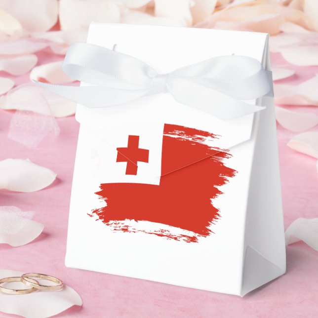 Caixinha De Lembrancinhas Bandeira de Tonga (Casamento)