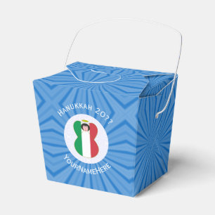 Caixinha De Lembrancinhas Bandeira do Anjo Italiano para Hanukkah