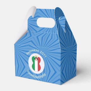 Caixinha De Lembrancinhas Bandeira do Anjo Italiano para Hanukkah