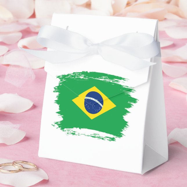 Caixinha De Lembrancinhas Bandeira do Brasil (Casamento)
