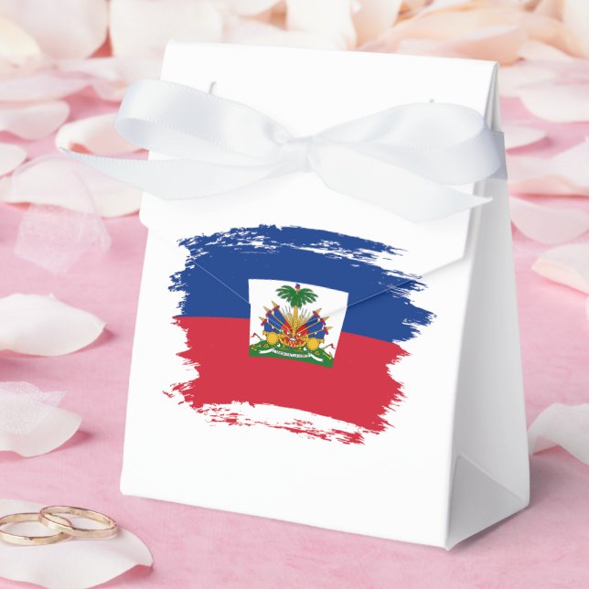 Caixinha De Lembrancinhas Bandeira do Haiti (Casamento)