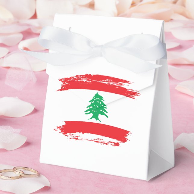 Caixinha De Lembrancinhas bandeira do Líbano (Casamento)