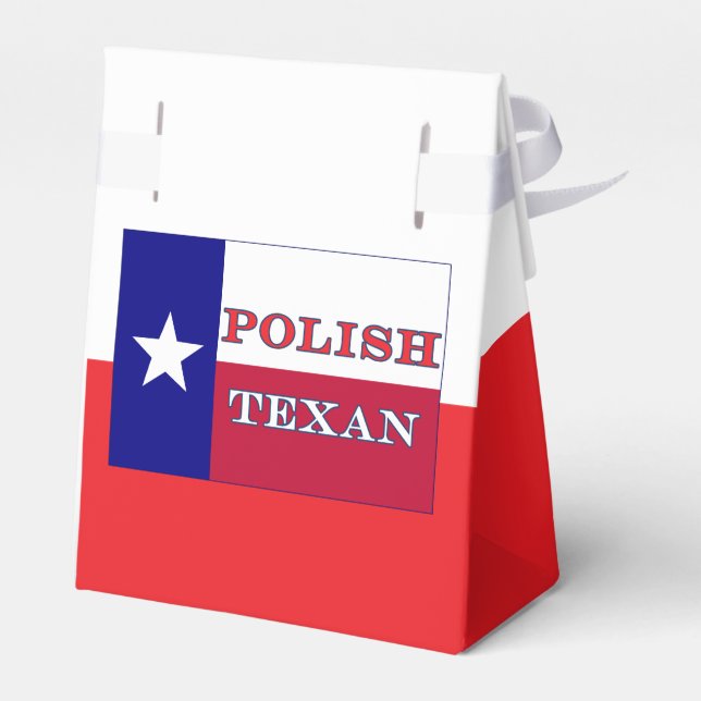 Caixinha De Lembrancinhas Bandeira do Texas Polonês (Verso)