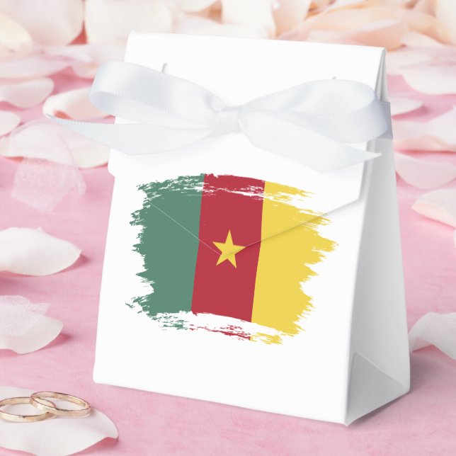 Caixinha De Lembrancinhas Bandeira dos Camarões (Casamento)