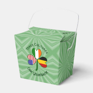 Caixinha De Lembrancinhas Bandeira Personalizada Trevo Americano Irlandês Be
