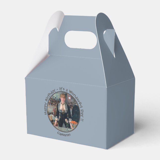 Caixinha De Lembrancinhas Bar de Manet na Coleção do Partido Folies-Bergère (Frente)