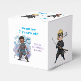 Caixinha De Lembrancinhas Bash de Aniversário do Garoto Karate Ninja
