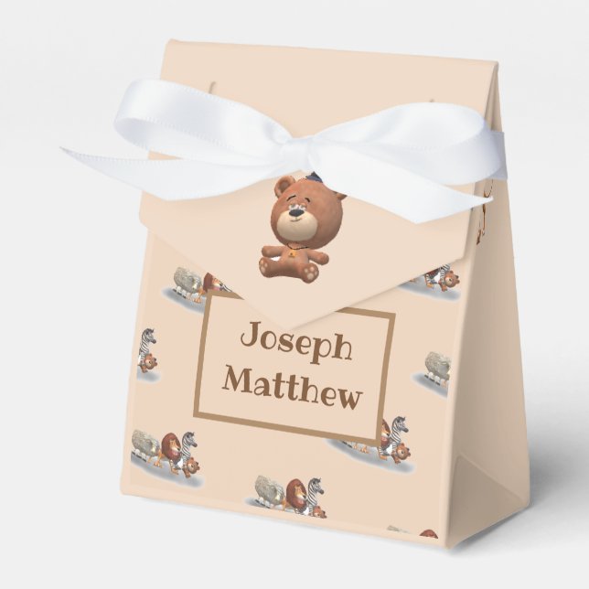 Caixinha De Lembrancinhas Bastante Enchido Animal Pensado (Frente)