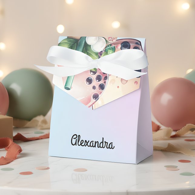 Caixinha De Lembrancinhas Bater no chão com o aniversário do chá bobba de ex (Criador carregado)