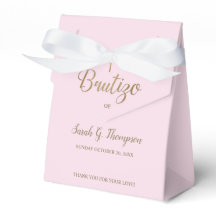 Batismo Espanhol Dourado Cruz Rosa Bautizo