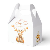 Bear Pumpkin Aguardar Bebê ShowerFavor Box
