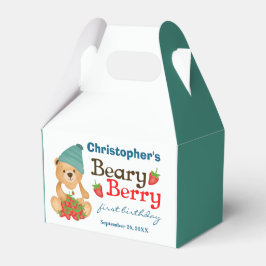Caixinha De Lembrancinhas Beary Berry First Birthday Cute Kid Strawberry
