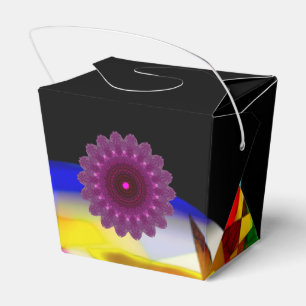 Caixinha De Lembrancinhas  BEAUTIFUL_GIFT_BLACK_ROSA_PINK_kaleidoscope 