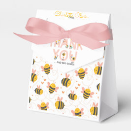 Caixinha De Lembrancinhas Bee Yellow & Pink Floral ONE Baby's primeiro anive