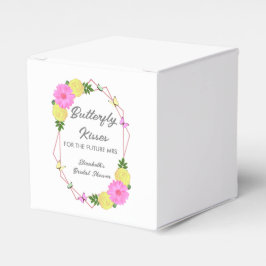 Caixinha De Lembrancinhas Beijos de Borboleta Para o Chá de Noiva da Futura 