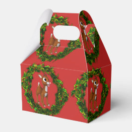 Caixinha De Lembrancinhas Bela cervejeira e coroa de Natal