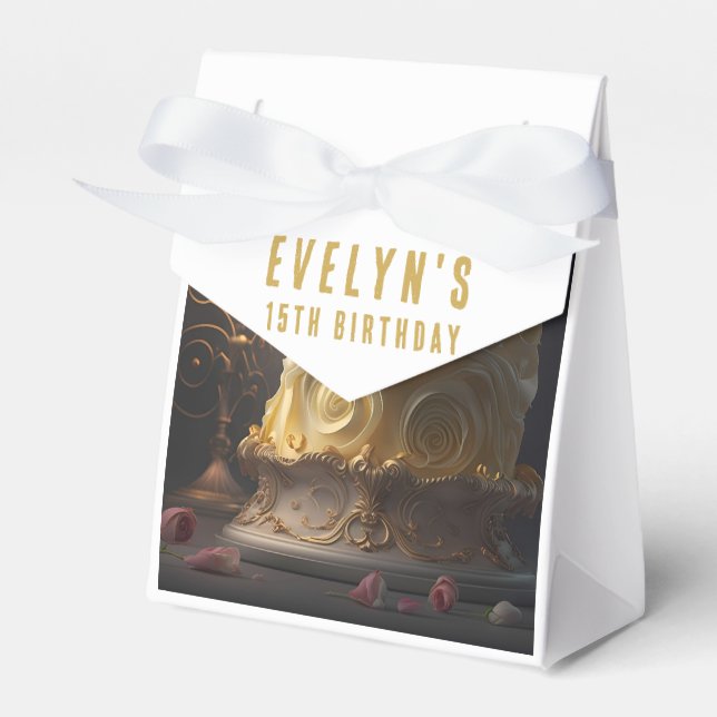 Caixinha De Lembrancinhas Beleza e Bolo da Besta - Aniversário (Frente)