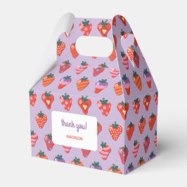 Caixinha De Lembrancinhas Berry Special Strawberry Birthday - ameixa